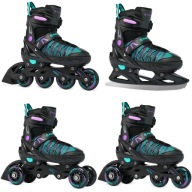 Роликові Ковзани 4В1 Raven Cande Black Rubber