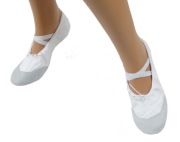 Традиційні Балетки З Тканини Та Шкіри Free Dance Size. 25 Білий