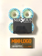 Колеса Для Скейтборду Nervous 53Мм 101A + Підшипники Minilogo | Колеса + Підшипники