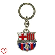 Ліцензійний Металевий Двосторонній Брелок Herb Fc Barcelona Fcb